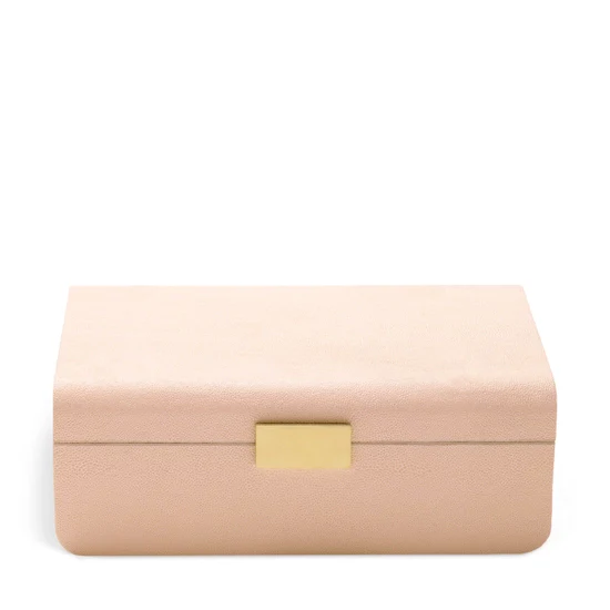 Aerin Shagreen Blush Jewelry Box
