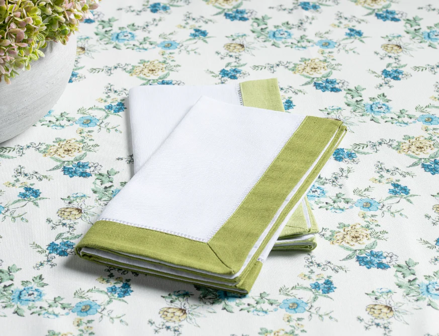 Alma Blue Tablecloth - Image 3