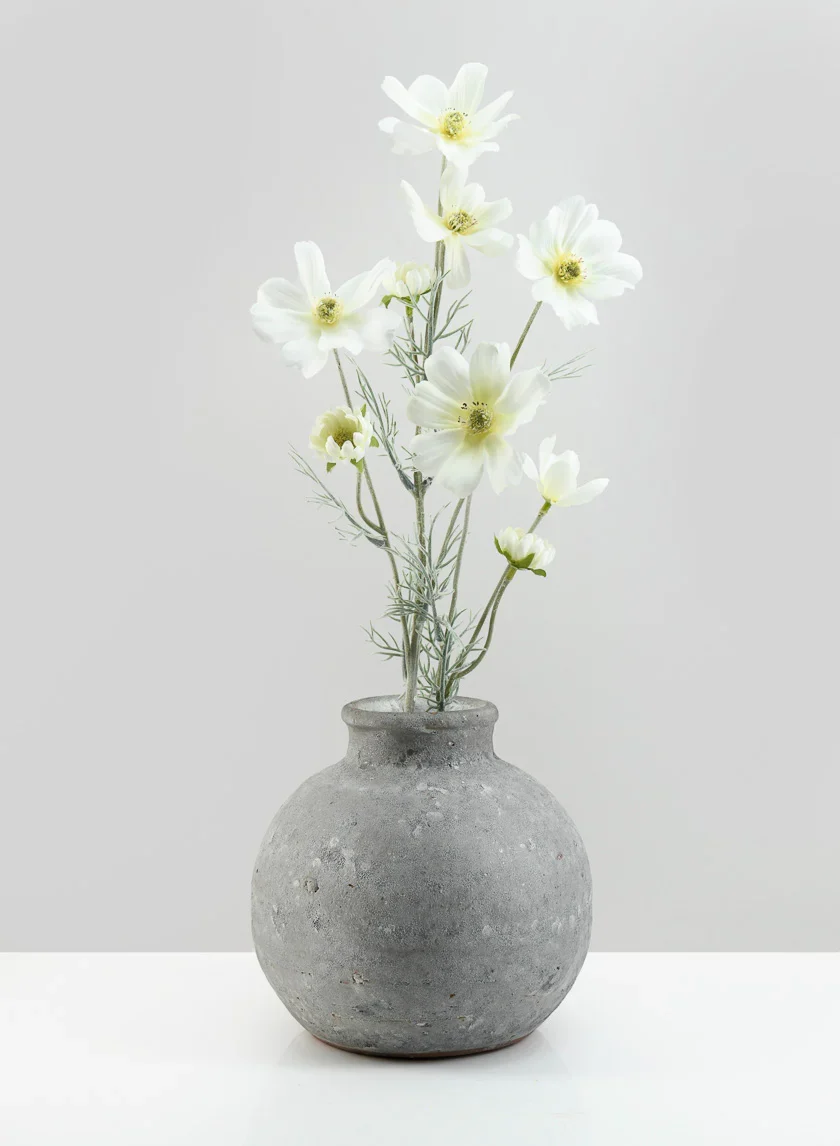 Arita Aged Cement Deco Vase - Image 2