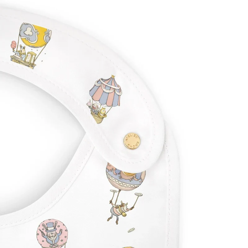 Atelier Choux Pastel Circus Satin Bib - Image 3
