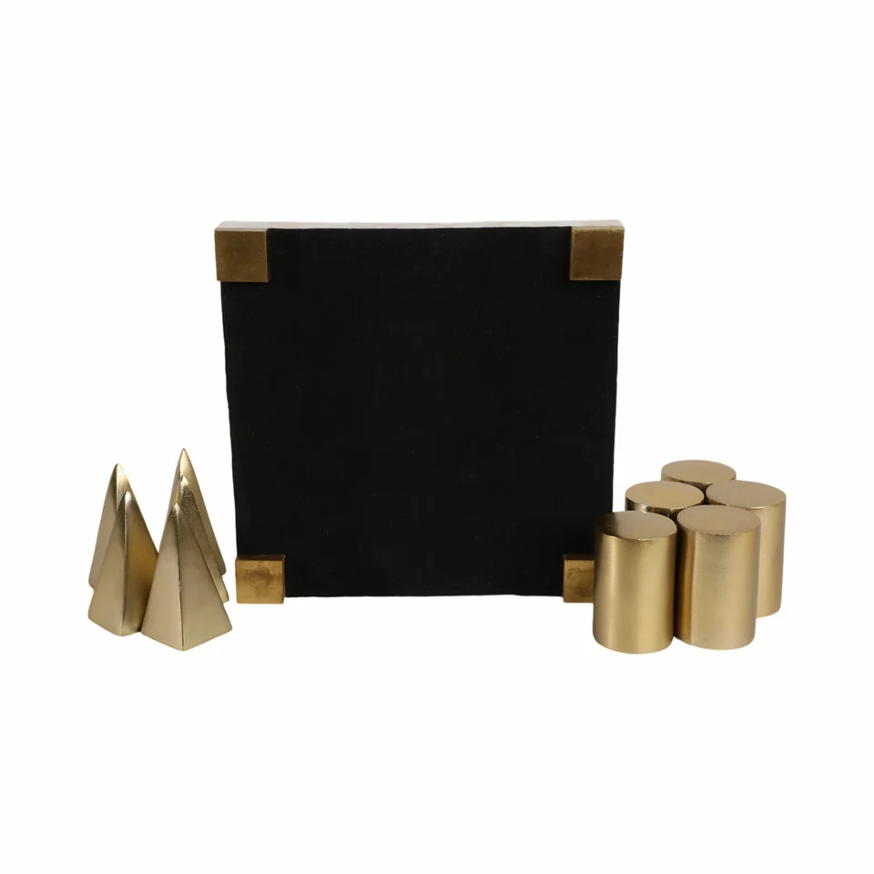Bailee Mother of Pearl Tic Tac Toe Set - Image 4