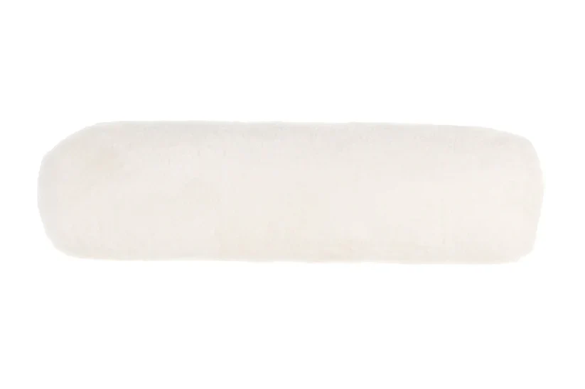 Shorn Sheepskin Bolster Cushion - White