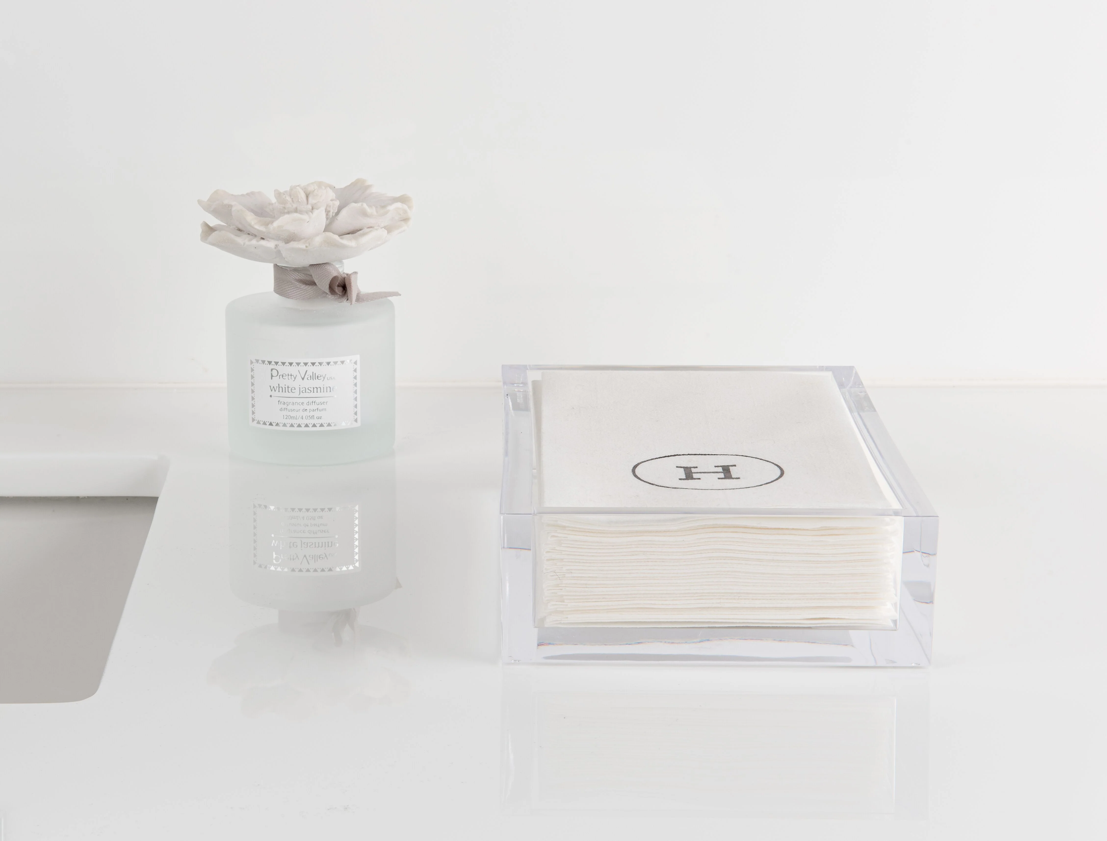 Caspari Acrylic Napkin Holder Tray - Image 2