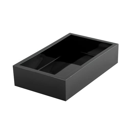 Caspari Black Napkin Holder Tray