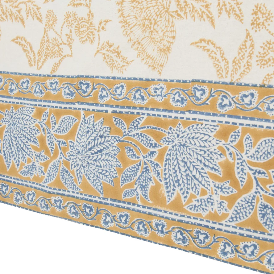 Chloe Blue & Brown Tablecloth - Image 5