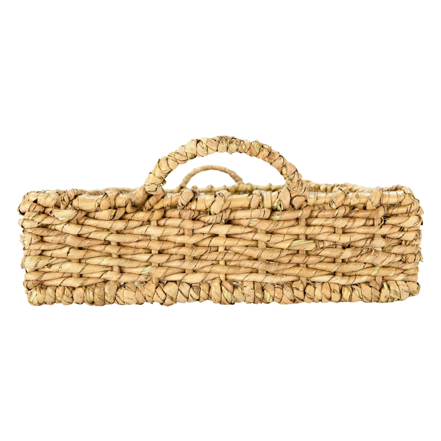 Decorative Hand-Woven Seagrass Tray with handles - Image 4