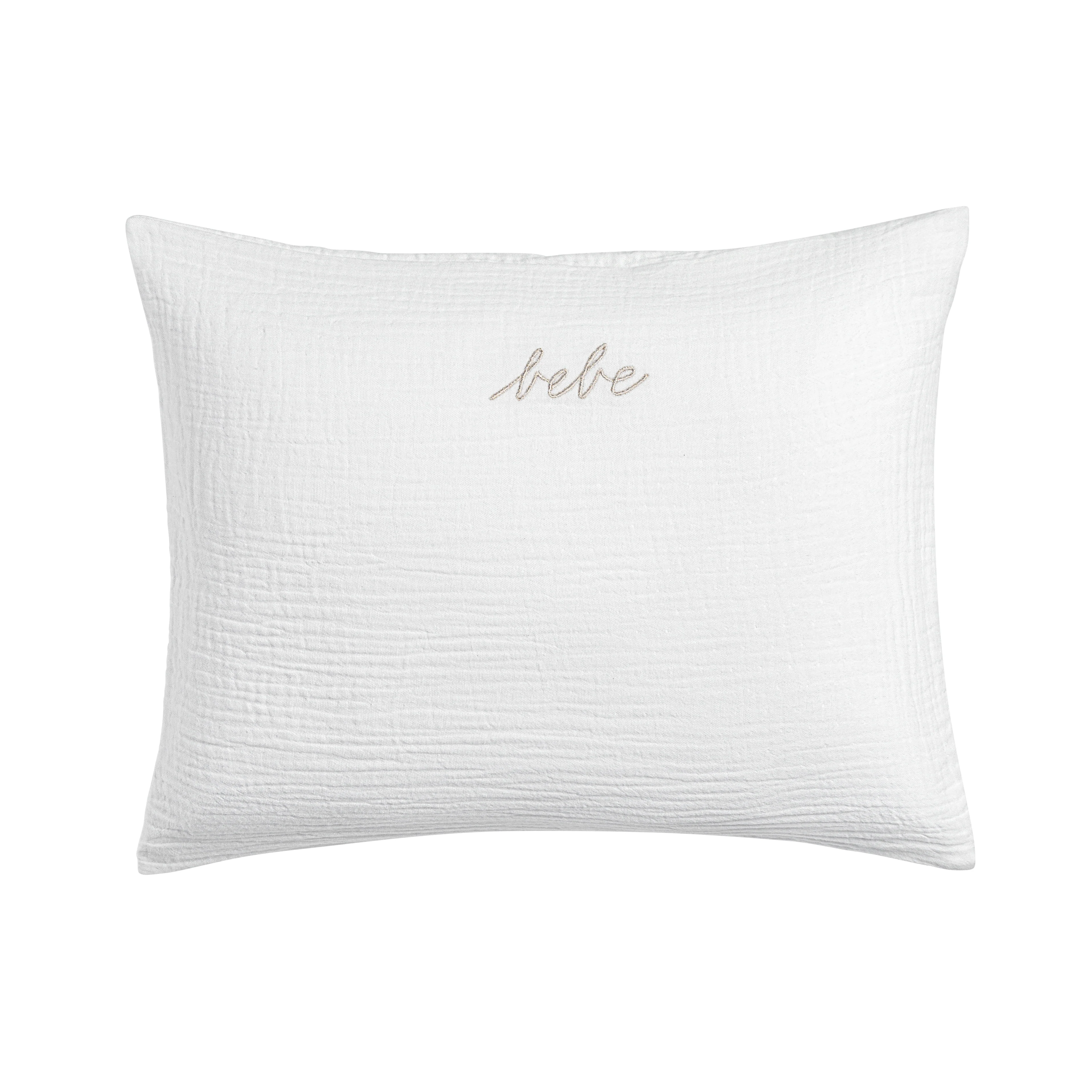 DH Gauze Linen Bebe Boudoir Sham White