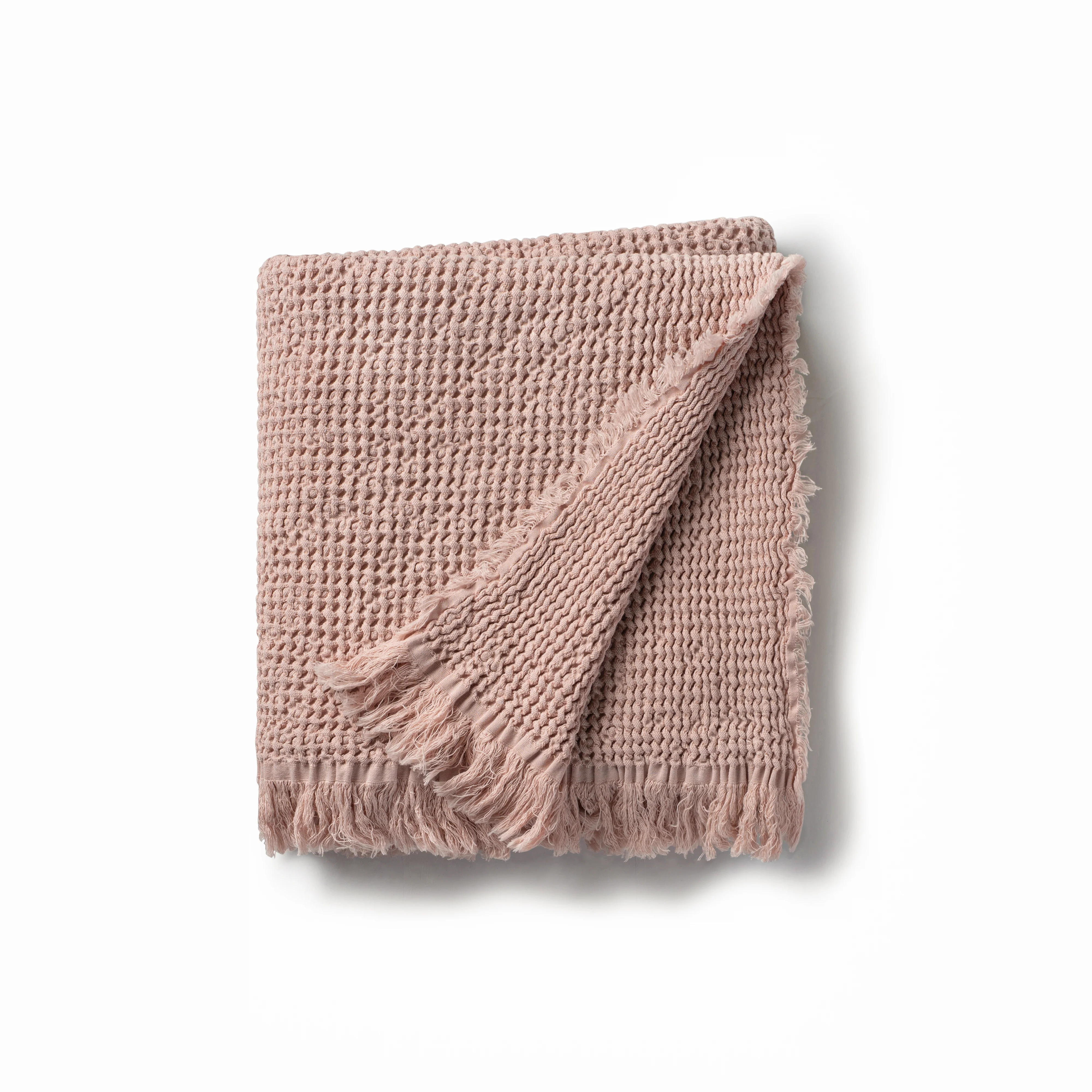 DH Waffle Muslin Pink Baby Blanket - Image 2