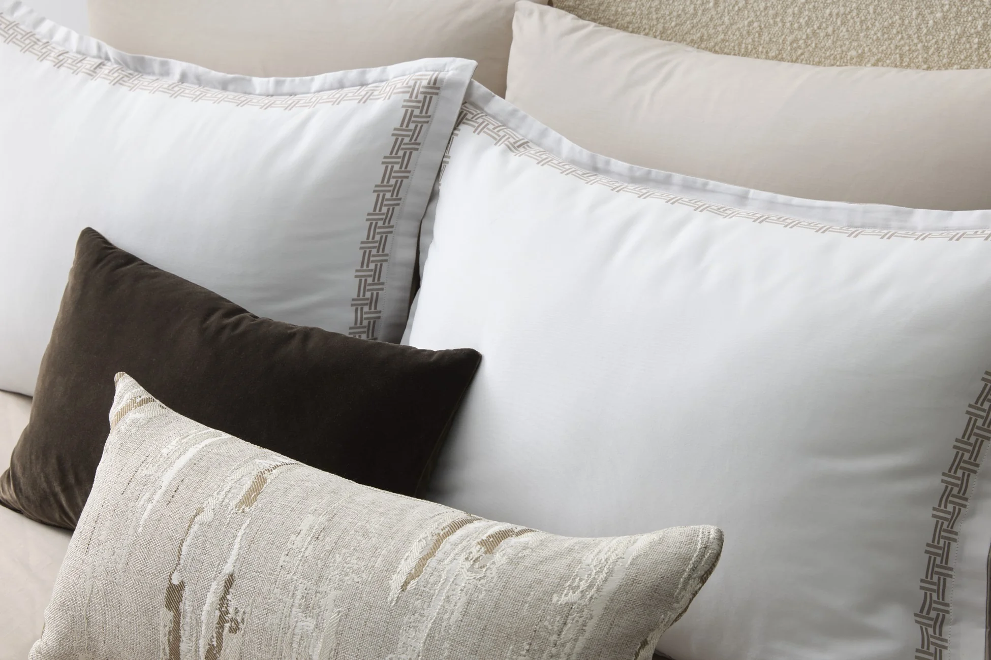 Domani Home Castel Taupe Custom Accent Pillow Case - Image 2
