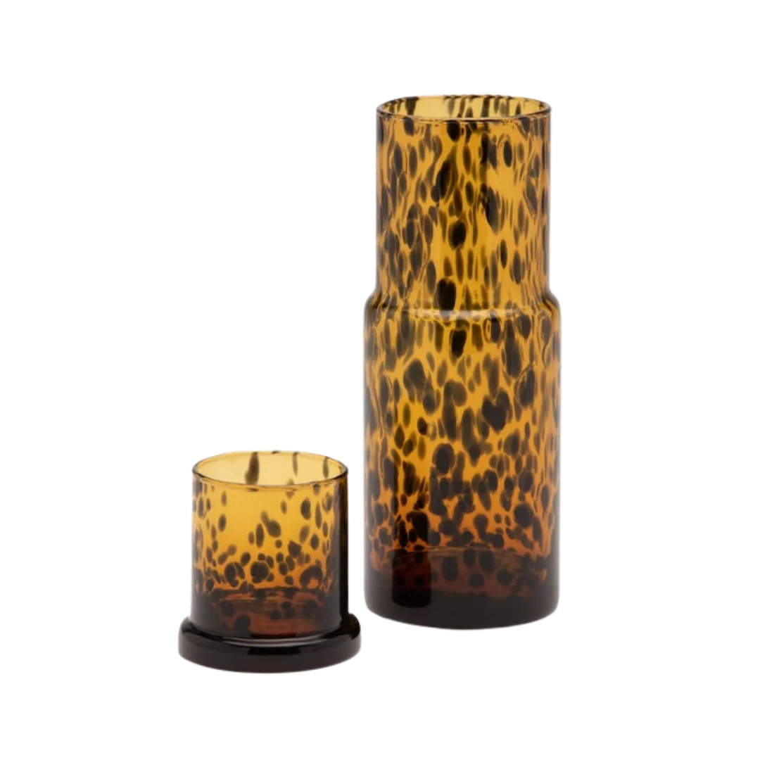 Faro Hand Blown Glass Carafe Vase - Image 3