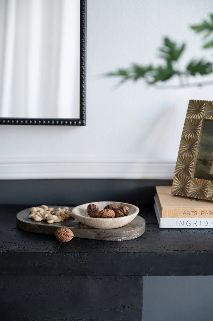 Gray Marble Oval Tray - Image 4