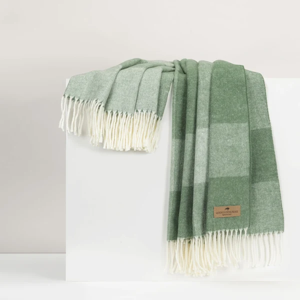 Landsdown Under Hampton Plaid Herringbone Throw - Image 5