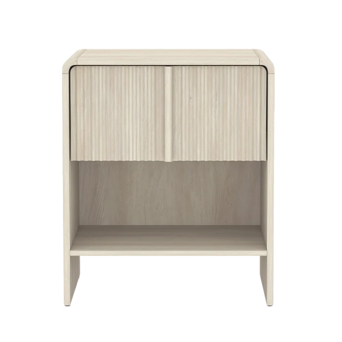 Novara Whitewashed Oak Nightstand