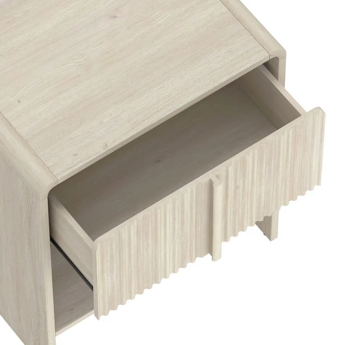 Novara Whitewashed Oak Nightstand - Image 2