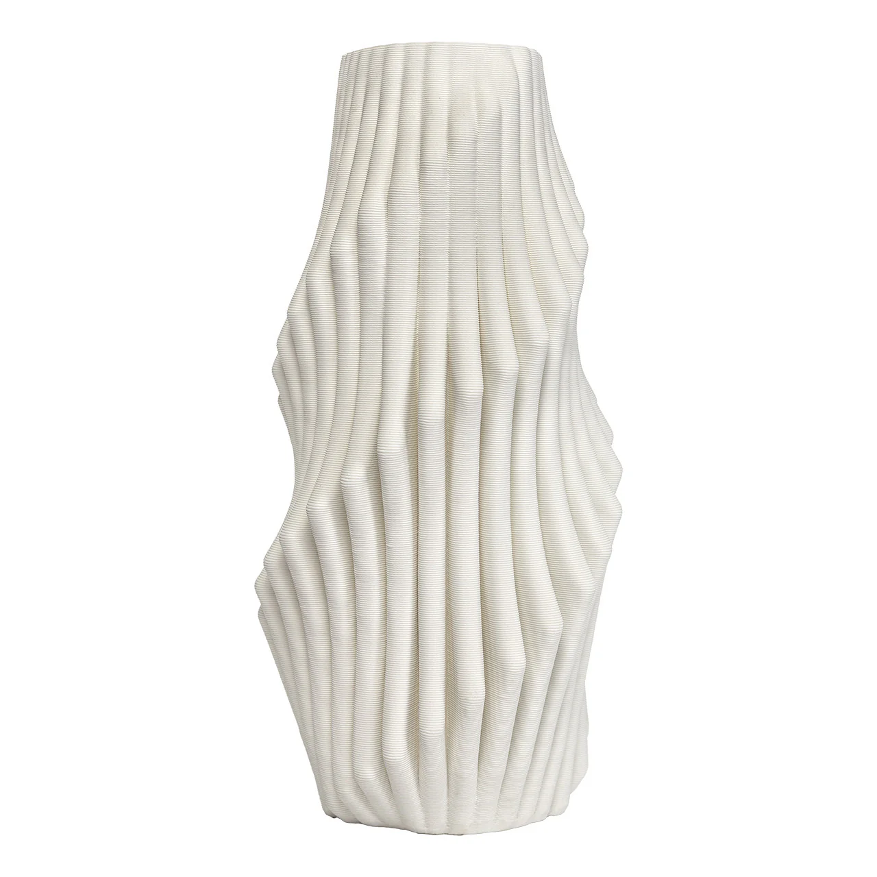 Spearman White Textured Vase - Image 2