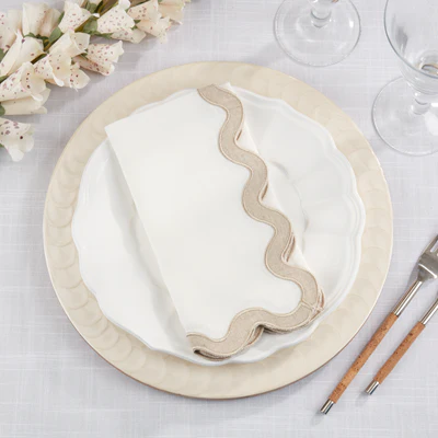 S/4 Stone Washed Scallop Napkin - Image 2