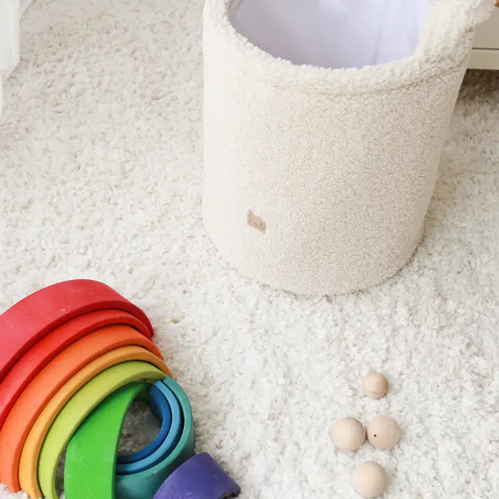 Teddy Boucle Toys Basket - Image 2