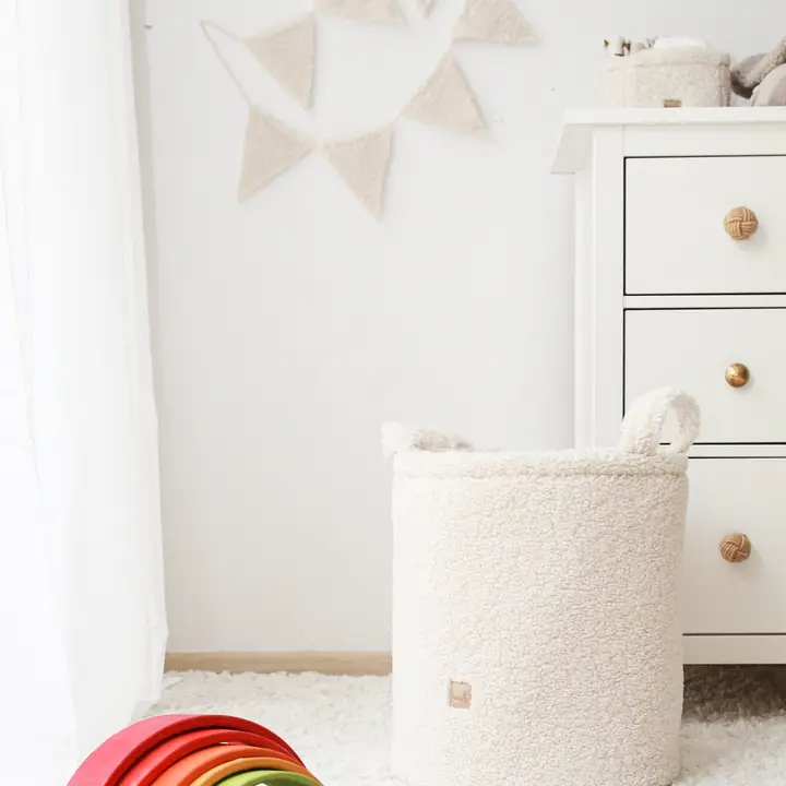 Teddy Boucle Toys Basket - Image 3