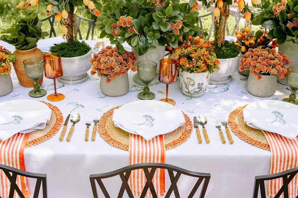 Ticking Stripe Linen Napkins Set of 4 - Image 2
