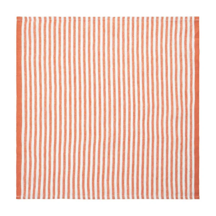 Ticking Stripe Linen Napkins Set of 4 - Image 4