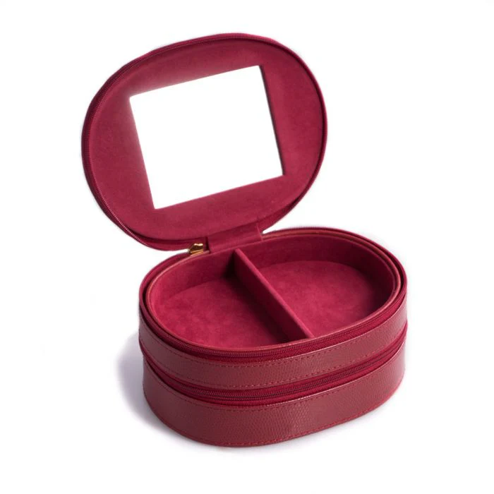 Two Level Leather Jewelry Case