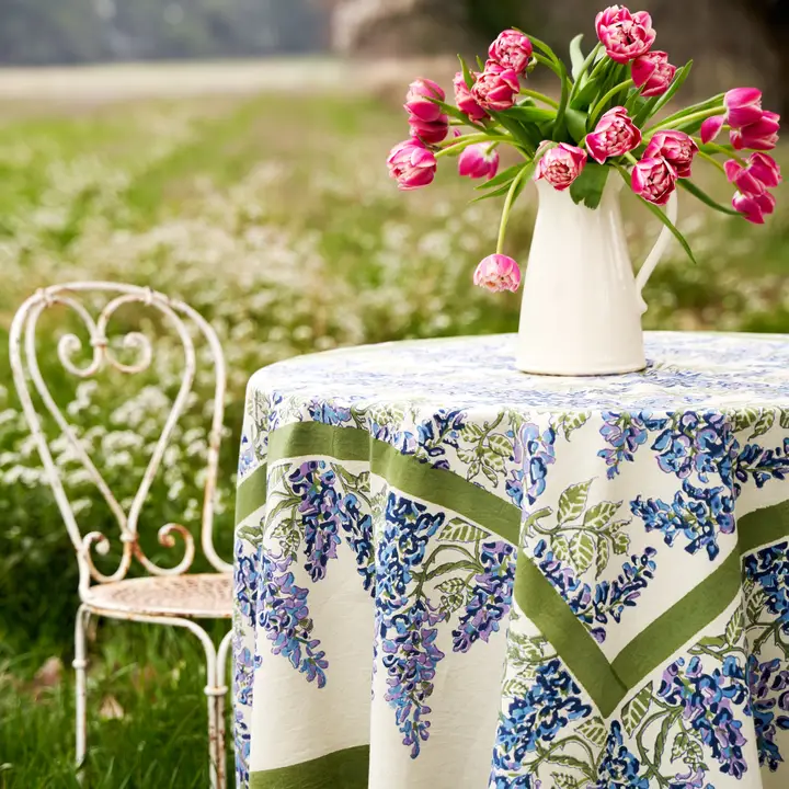Wisteria Blue & Green Tablecloth - Image 3