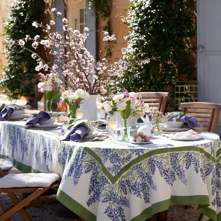 Wisteria Blue & Green Tablecloth - Image 4