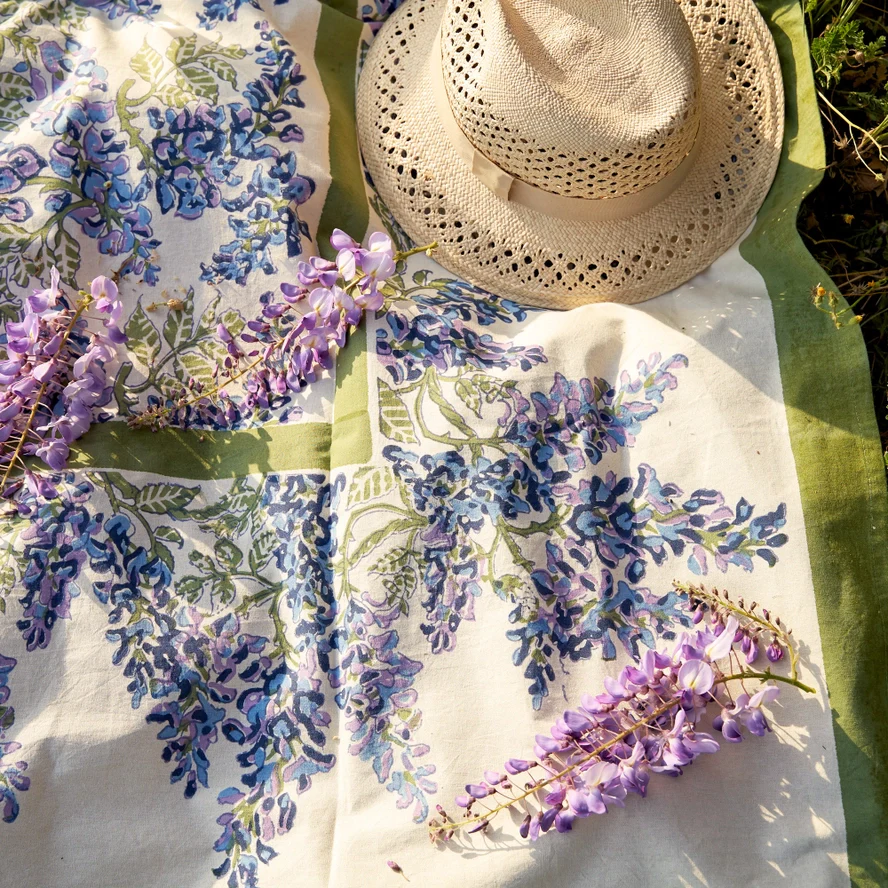 Wisteria Blue & Green Tablecloth - Image 5