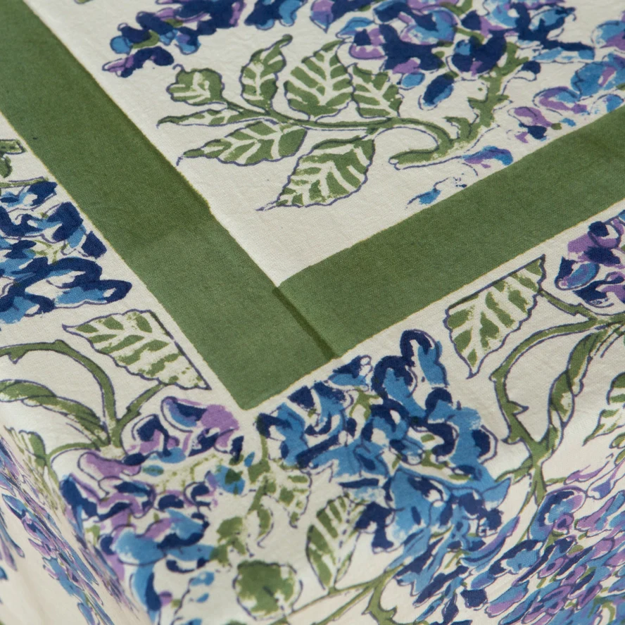Wisteria Blue & Green Tablecloth - Image 6